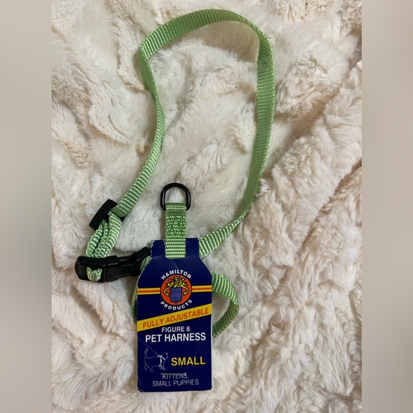 Hamilton Chea MDLI 3/8-Inch Adjustable Figure 8 Pup-Cat Harness,SMALL,Lime Green - Picture 2 of 2